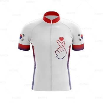 2022 НОВАЯ Корейская Летняя Мужская Велосипедная Майка Pro Cyclist Team, Одежда для Шоссейных Велосипедов, Быстросохнущая Дышащая Велосипедная Рубашка, Джерси