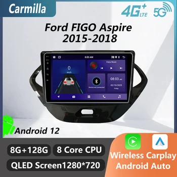 2 Din Автомобильный Радиоприемник Android для Ford FIGO Aspire 2015-2018 Автомобильный Мультимедийный Плеер GPS Навигация Стерео Головное Устройство Авторадио Аудио