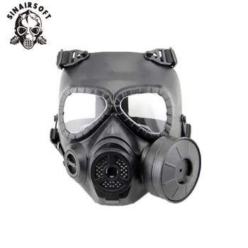 GEN 4 M04 вентилятор для защиты от пота и тумана с черепом, противогаз, маска для защиты лица (черный), аксессуары для пейнтбола-Бесплатная доставка