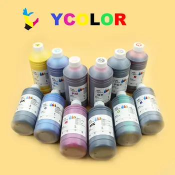 12 цветов 1000 мл/бутылка цветных ярких красящих чернил для широкоформатного струйного принтера Canon IPF 8300 8310 8400 8410 9400 9410