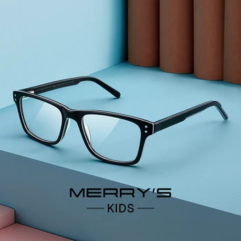 MERRYS DESIGN Детские компьютерные очки с защитой от синего излучения, блокирующие компьютерные очки для мальчиков и девочек, Ацетатные квадратные оправы для очков, очки S7620FLG