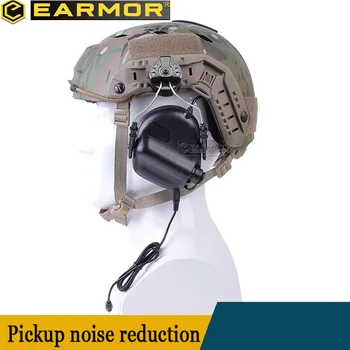 EARMOR M31H MOD3 Военный Тактический Шлем Гарнитура Для Защиты От Стрельбы Наушники Звукосниматель Шумоподавление Активные Наушники