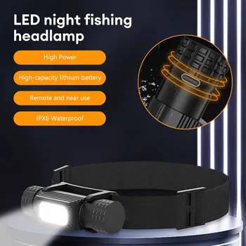 XPG G2 светодиодный мини-налобный фонарь для ночной рыбалки, мощная бело-синяя фара 18650 Type-C USB, налобный фонарь для ловли рыбы, фонарик, лампа