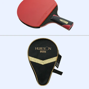 Высококачественная лопатка для пинг-понга из углеродного волокна + резина Гибкая Хорошая Эластичность Легкий стол для пинг-понга с одной стойкостью