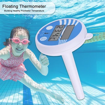 Практичный плавающий термометр для бассейна, Многофункциональный прочный спа-гидромассажная ванна, пруды, измеритель температуры