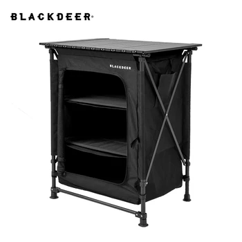 Складной Походный стол BLACKDEER с отделением для хранения, Алюминиевый Легкий Походный кухонный стол на открытом воздухе, барбекю, пикник