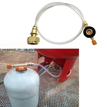 Разъем для газовой плиты для кемпинга на открытом воздухе Адаптер для головки блока цилиндров Адаптер для бензобака разъем для шланга
