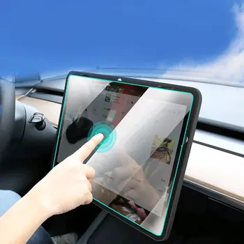 Защитная пленка для экрана из матового закаленного стекла HD с центральным управлением, Навигационная пленка, Аксессуар для модификации автомобиля Tesla Model 3 Y 2023 2022 2021