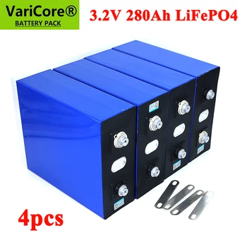 4ШТ VariCore 3,2 V 280Ah lifepo4 аккумулятор DIY 12V 280AH Аккумуляторные батареи для электромобиля RV Система хранения солнечной энергии