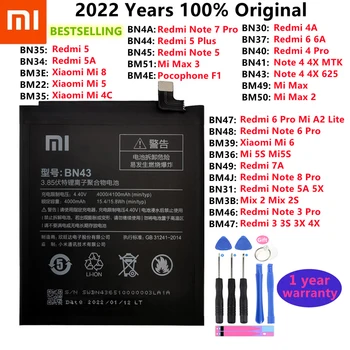 Оригинальный Сменный Аккумулятор Для Xiaomi Mi Redmi Note Mix 2 3 3S 3X 4 4X 4A 4C 5 5A 5S 5X M5 6 6A 7 8 9 Pro Plus Lite Батареи