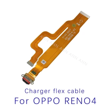USB-порт для зарядки док-станции, разъем Jack, гибкий кабель для модуля OPPO Reno 4 Charging Board