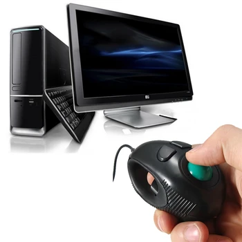 4D USB Мини-Трекбольная мышь, Проводные Мыши, Портативное Управление большим пальцем Для ПК