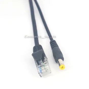 1 штука 20 см 1 в 2 Сетевой разъем Ethernet LAN RJ45 женский к штекеру RJ45/DC 5,5 мм женский разъем кабель-адаптер