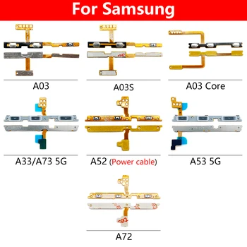 Кнопка Включения Выключения регулировки громкости Гибкая Клавиша Для Samsung M30S A13 4G Клавиша Регулировки громкости Для Samsung A22 A33 A73 A52 A53 5G A72