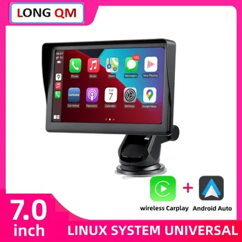 Универсальный 7-дюймовый автомобильный радиоприемник, мультимедийный видеоплеер, беспроводной Carplay и Android Auto Touch Screen для автомобиля Nissan Toyota
