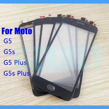 10 шт./лот, Стекло Сенсорного экрана + Внешняя Линза OCA LCD Для Motorola Moto G5s G5 Plus, Дигитайзер, Внешняя панель