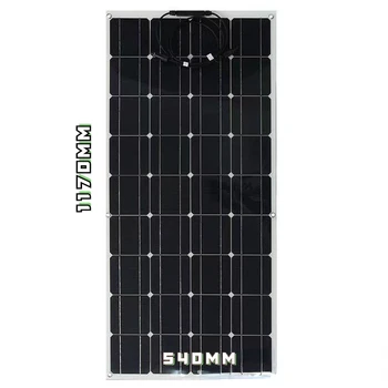 Солнечные ПанелИemi-гибкая Фотоэлектрическая панель Из Монокристаллического Кремния Мощностью 120 Вт для наружной системы RV
