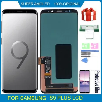 Оригинальный Super Amoled ЖК-дисплей Для Samsung Galaxy S9 Plus G965 G965F G965N ЖК-дисплей с Сенсорным экраном Дигитайзер В Сборе Замена