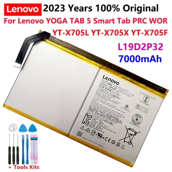 100% Оригинальный Новый Аккумулятор для планшета L19D2P32 для Lenovo YOGA TAB 5 Smart Tab PRC WOR YT-X705L YT-X705X YT-X705F 7000 мАч Batterij