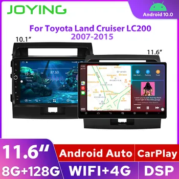 Joying 8 ГБ 128 ГБ 11,6 ”Android 10 автомобильный радиоприемник автомобильный стерео Apple CarPlay Android Auto для Toyota Land Cruiser LC200 2007-2015 GPS 4G
