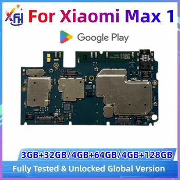 Оригинальная разблокированная замена материнской платы для Xiaomi Mi Max 1 Max1 МБ материнской платы с установленным Google Playstore 32 ГБ/64 Гб/128 ГБ