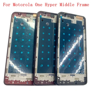 Средняя рамка, ЖК-рамка, пластинчатая панель, корпус шасси для Motorola Moto One Hyper Phone, Металлическая средняя рамка с гибкими ремонтными частями