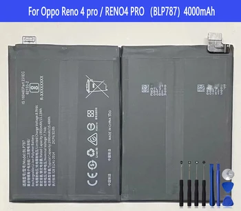 Аккумулятор BLP787 для Oppo Reno 4 pro/RENO4PRO, аккумуляторы для телефонов оригинальной емкости Bateria