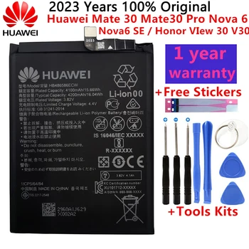 Оригинальный 4200 мАч HB486586ECW Сменный Аккумулятор мобильного телефона Для Huawei Mate 30 Mate30 Pro Nova 6 Nova6 SE/Honor View 30 V30