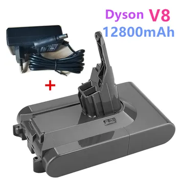 Оригинальный Аккумулятор DysonV8 12800 мАч 21,6 В для Dyson V8 Absolute/Пушистый/Животный Литий-ионный Пылесос Аккумуляторная Батарея + Зарядное устройство