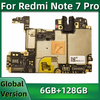 Материнская плата для Redmi Note 7 Pro, 128 ГБ, Оригинальная логическая плата, Глобальная версия, Разблокированная материнская плата, M1901F7S