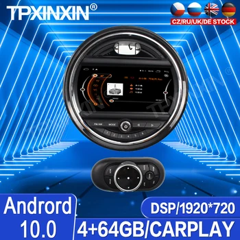 Android Carplay Для BMW Mini Cooper 2015 2016 2017 2018 2019 Автомобильный DVD Мультимедийный Плеер Магнитола Видео GPS Навигация