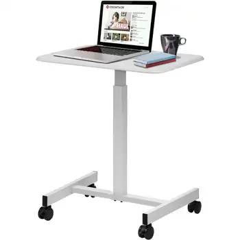 Мобильный стол для ноутбука На Колесиках Компьютерный Стол Регулируемый Стол Для Ноутбука Белый