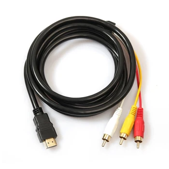 Кабель HDMI-3 RCA Штекер HDMI-3 RCA Кабель переменного тока Кабель-адаптер Кабель-Шнур Передатчик Без функции преобразования сигнала