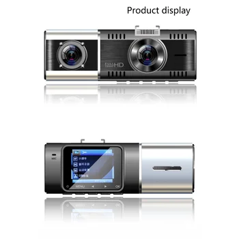 J02 Автомобильный Видеорегистратор 1,5 Дюймов GPS mini Dash Cam Full HD 1080P Видеорегистратор с Двойным объективом и инфракрасным Авторегистратором ночного видения
