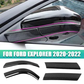 Накладка для наружных зеркал заднего вида в стиле углеродного волокна для Ford Explorer 2020-2022