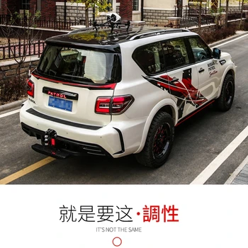 ABS Пластик Белого и черного Цвета, задний багажник, спойлер на крыло, автомобильные аксессуары 1 шт. для Nissan PATROL Y62 2011-2018