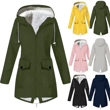 Осенне-зимняя плюшевая куртка 2023, костюм для альпинизма на открытом воздухе, куртка с капюшоном, водонепроницаемый топ