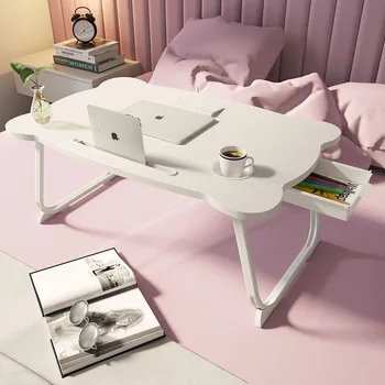 На кровати Маленький столик, Складной простой стол для ноутбука, Стол для аренды в студенческом общежитии, письменный стол, компьютерный стол, подставка для стола