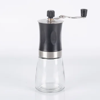 Кофейная мельница из стеклянной бутылки для рукопожатия, популярная кофемолка, маленькая и удобная чистка, творческая личность