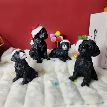 Поделки из горячей смолы с Рождественским шаром, Шляпа, украшения для собак, Детские рождественские подарки, Украшения для дома, мебель для животных