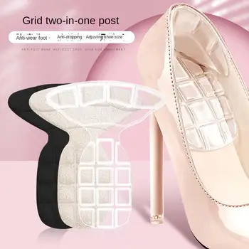Гелевые стельки 2в1, женские ботинки, обувь на высоком каблуке, Дышащая удобная массажная подушечка для ног, мягкая противоскользящая