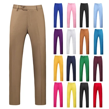 Брендовая одежда Для мужчин, весенние высококачественные повседневные деловые брюки для костюмов/мужские джентльмены, деловые повседневные рабочие брюки для костюмов, брюки S-6XL