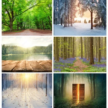 Виниловый Фон для Фотосъемки с природными пейзажами, Лесной пейзаж, Фотофоны для Путешествий, Студийный реквизит 22331 SELI-04
