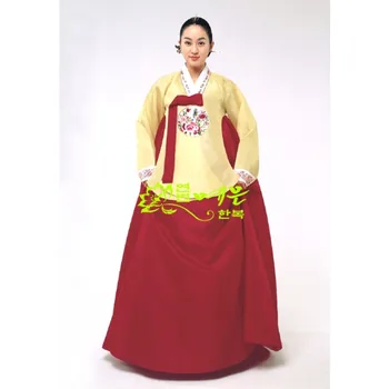 Женский Ханбок Корейский Оригинальный Импортный тканевый свадебный Ханбок Dae Jang Geum Hanbok Palace Hanbok