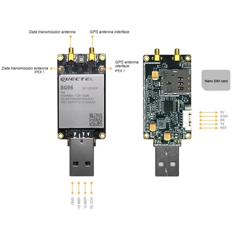 USB-ключ Quectel BG96 BG96MA-128-SGN Development Kit 4PIN UART LTE Cat.M1/NB1 и модуль EGPRS NBIOT модем Pin-to-pin EG91/EG95
