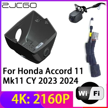 ZJCGO 4 К 2160 P Регистраторы Видеорегистраторы для автомобилей Камера 2 Объектива Регистраторы Wi Fi Ночное Видение Honda Accord 11 Mk11 CY 2023 2024