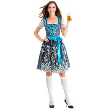 Женский Традиционный костюм для немецкого Баварского Пива, Сексуальное Платье для фестиваля Октоберфест, Платье для Косплея, Платье для Вечеринки на Хэллоуин