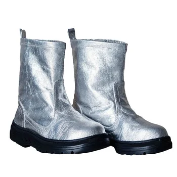 Защитные ботинки из алюминиевой фольги, огнеупорные ботинки, жаропрочные теплоизоляционные ботинки, Защитная противопожарная обувь для работы