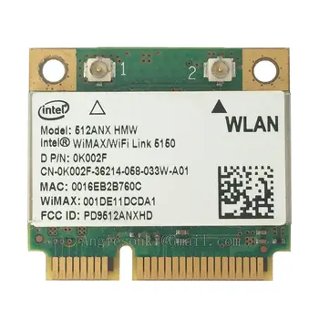 WiMAX WiFi 512ANX HMW Mini PCI-E 2,4 G/5G карта 300 Мбит/с для Dell E4200 E4300 1555 1745 1320 1220 & Precision & Vostro link Intel 5150