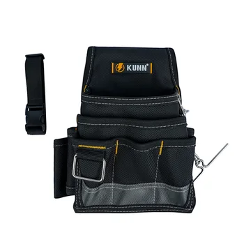 Сумка для инструментов электрика KUNN, прочные сумки для инструментов 1680D с зажимом для ремня, профессиональная сумка электрика для обслуживающего персонала